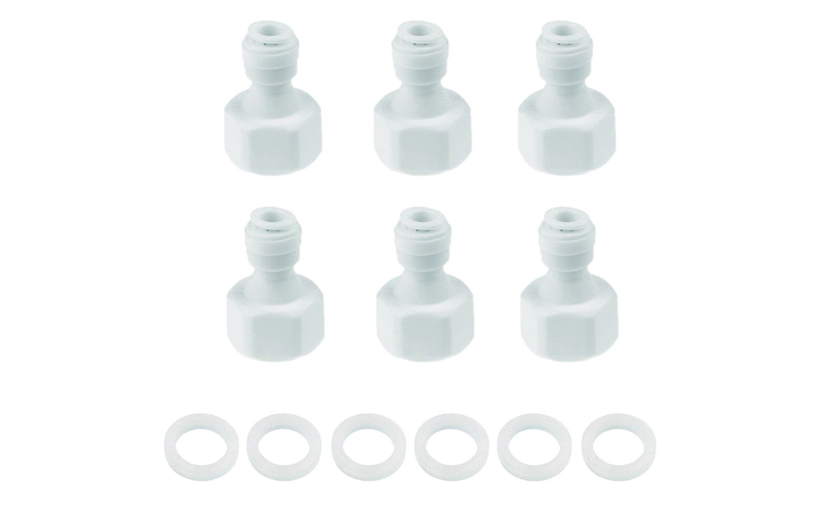 6Pcs-1-4-OD-1-2-Filetage-Fit-Raccords